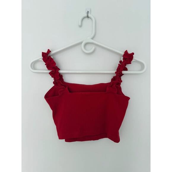 Sunday best red bra top firecracker straps, size S - Picture 2 of 4